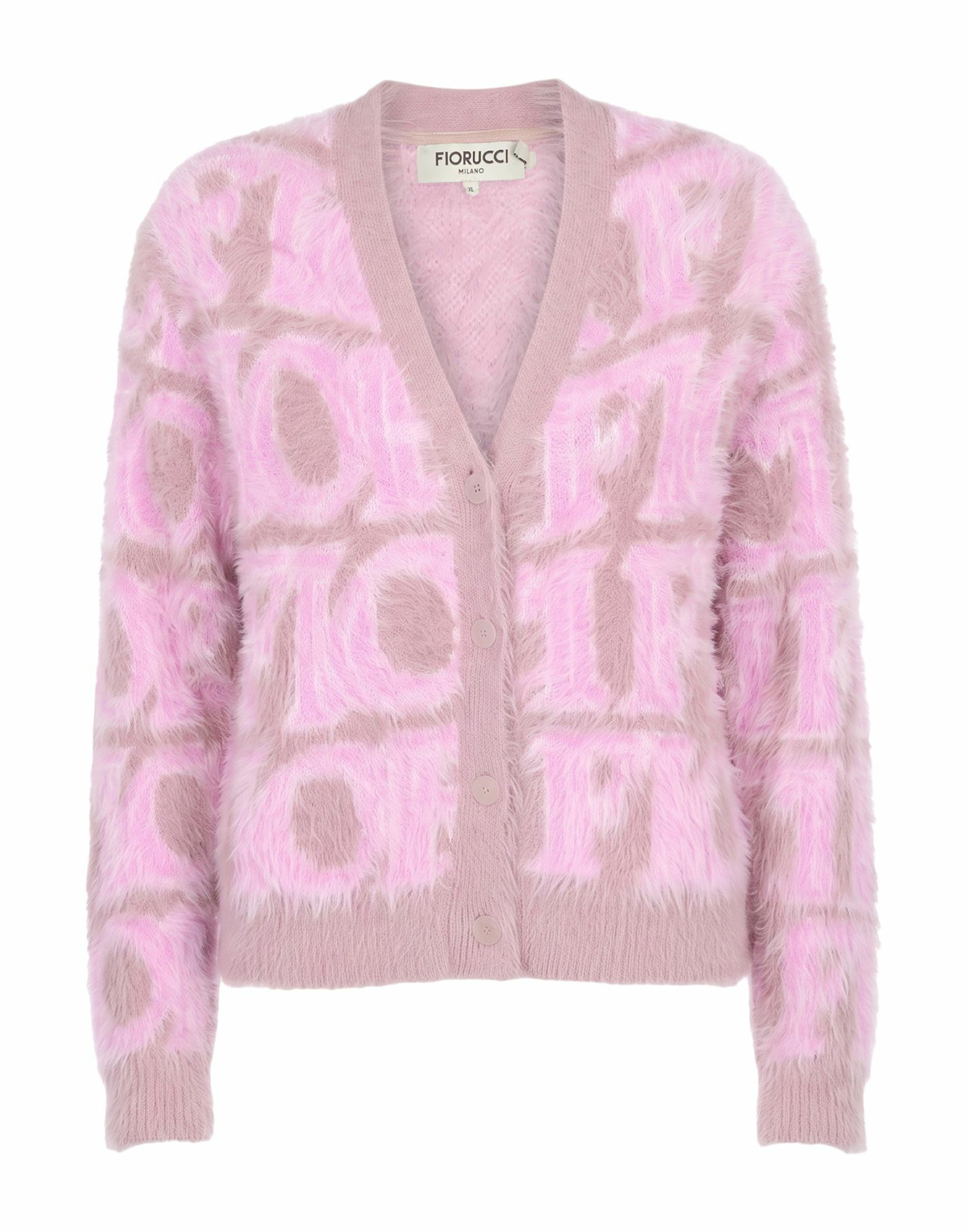 Fiorucci Womens Cardigan in Pink