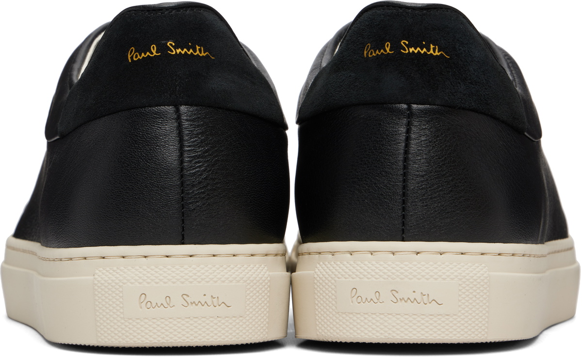 Paul Smith Black Leather Basso Sneakers