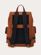 Ferragamo Mens Utility backpack with Hug buckle in Brown