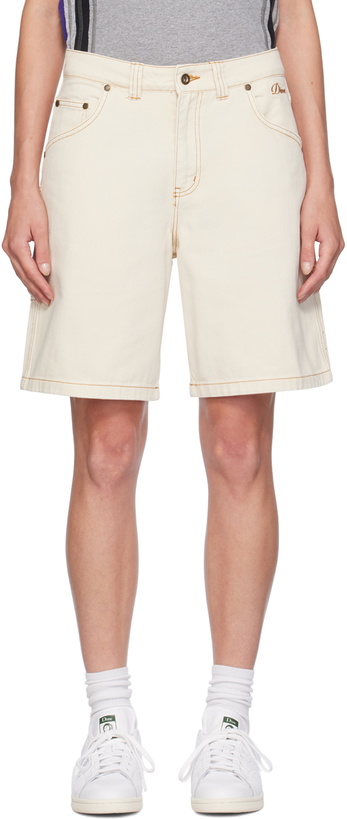 Photo: Dime Off-White Classic Denim Shorts