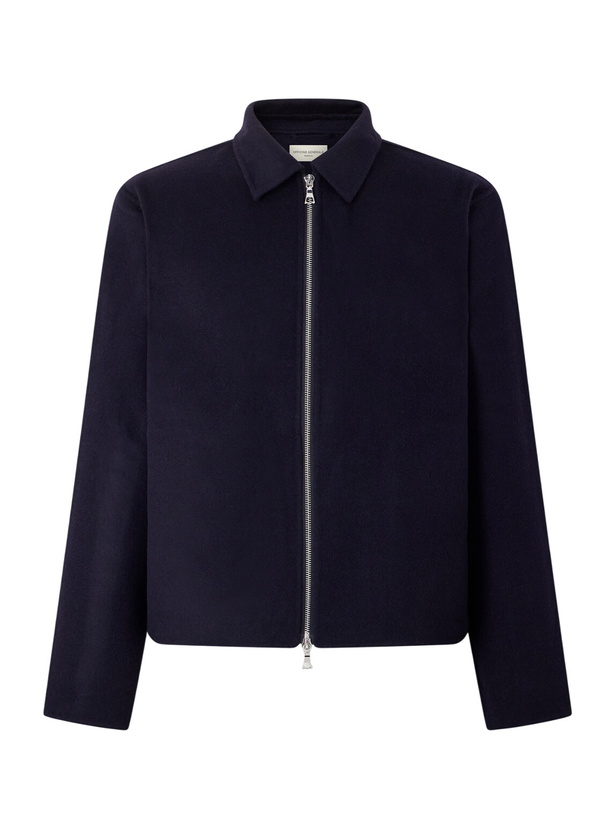 Photo: Officine Générale - Mazir Wool Bomber Jacket - Blue