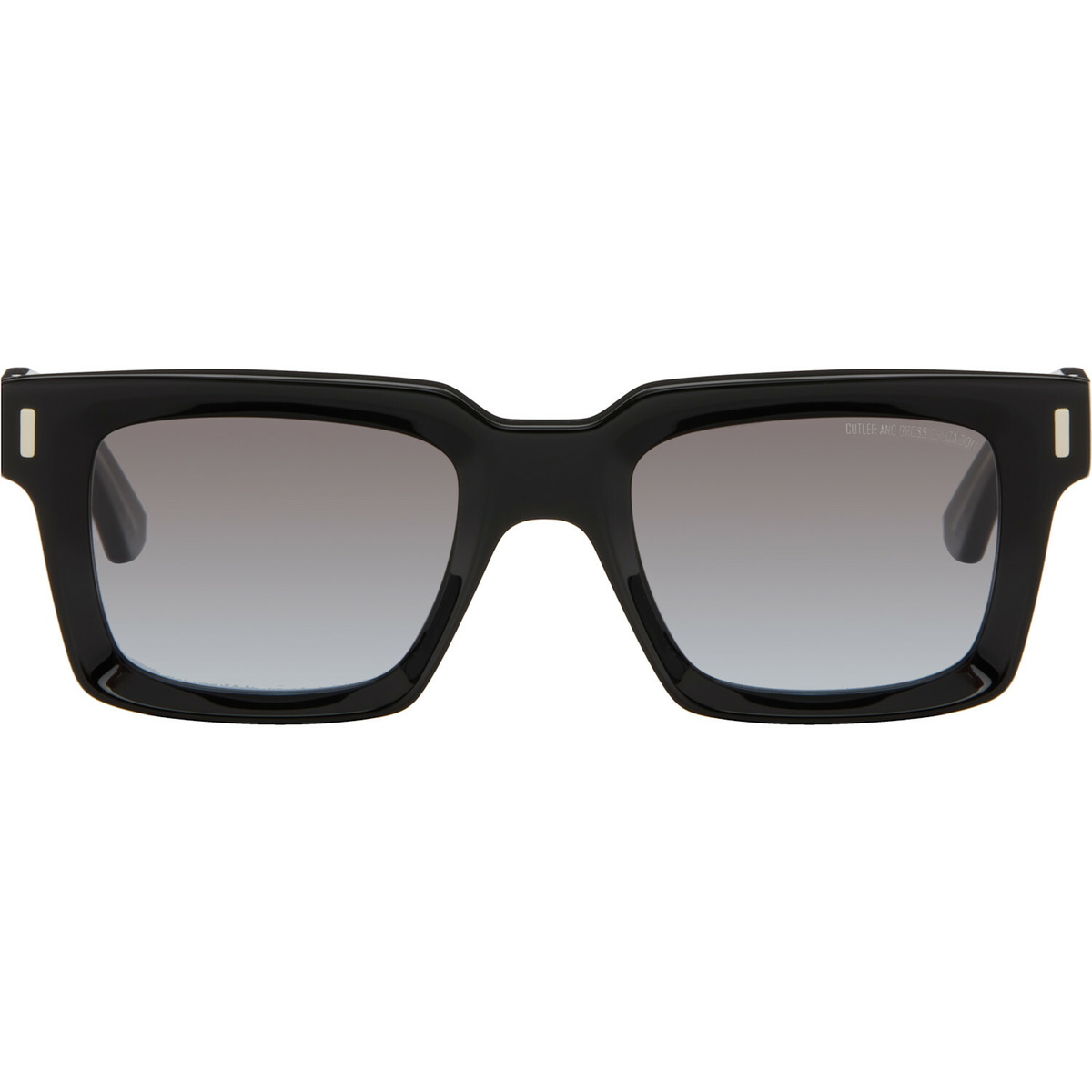 Cutler and Gross Black 1386 Square Sunglasses