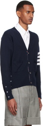 Thom Browne Navy Cashmere Cardigan