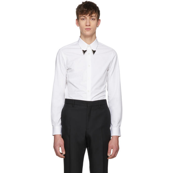 Photo: Calvin Klein 205W39NYC White Pointed Collar Shirt 