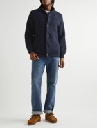 A Kind Of Guise - Caribou Ribbed Wool Cardigan - Blue