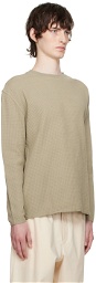 Satta Taupe Crewneck Long Sleeve T-Shirt