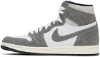 Nike Jordan White & Gray Air Jordan 1 Sneakers