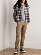 John Elliott - Hemi Checked Cotton-Flannel Shirt - Brown