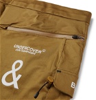 Nike - Undercover Tapered Logo-Print Cotton-Blend Trousers - Brown