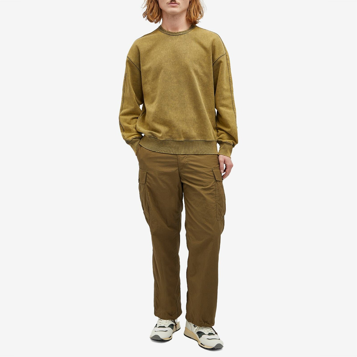 FrizmWORKS Men's OG Vintage Crew Sweat in Olive
