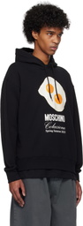 Moschino Black Eggs Print Hoodie