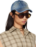 Acne Studios Blue Carily Trafalgar Cap