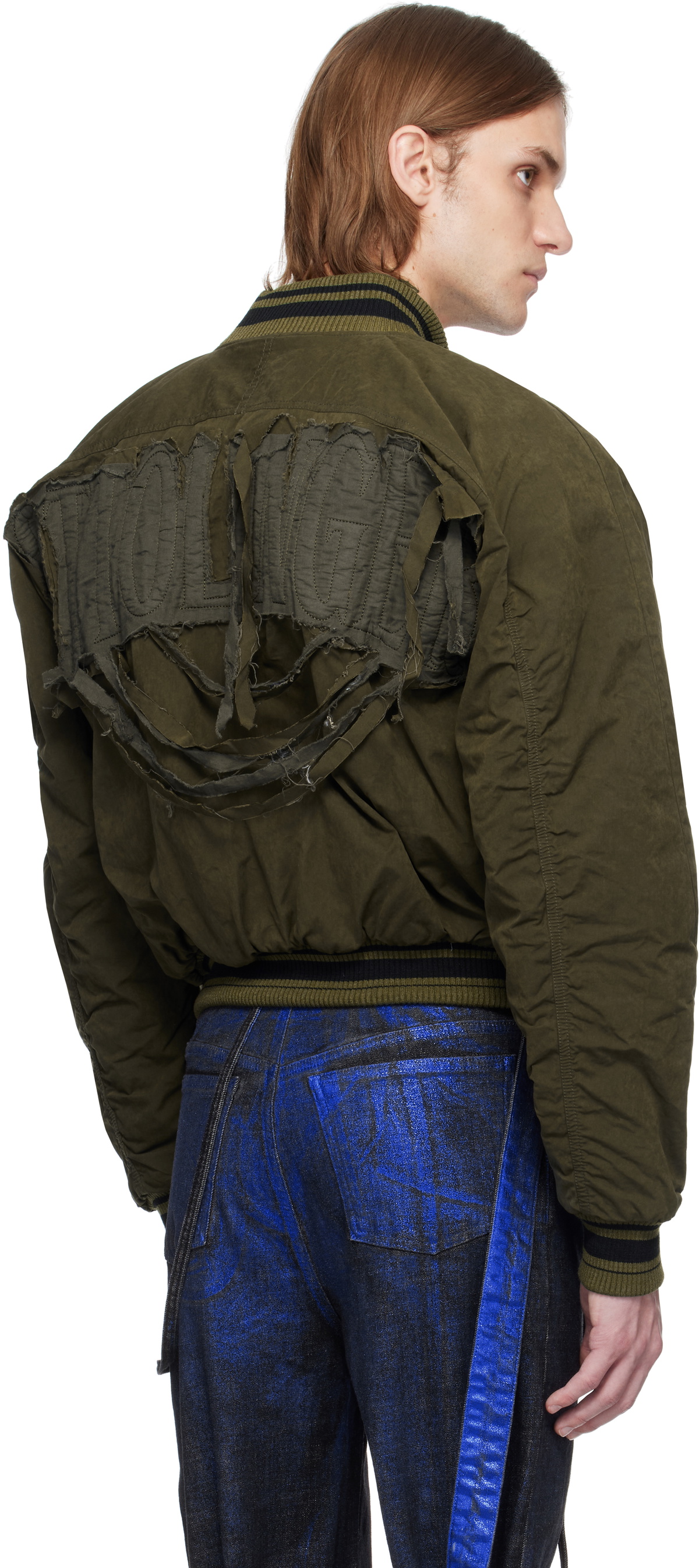 Ottolinger Khaki Strap Bomber Jacket