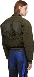 Ottolinger Khaki Strap Bomber Jacket
