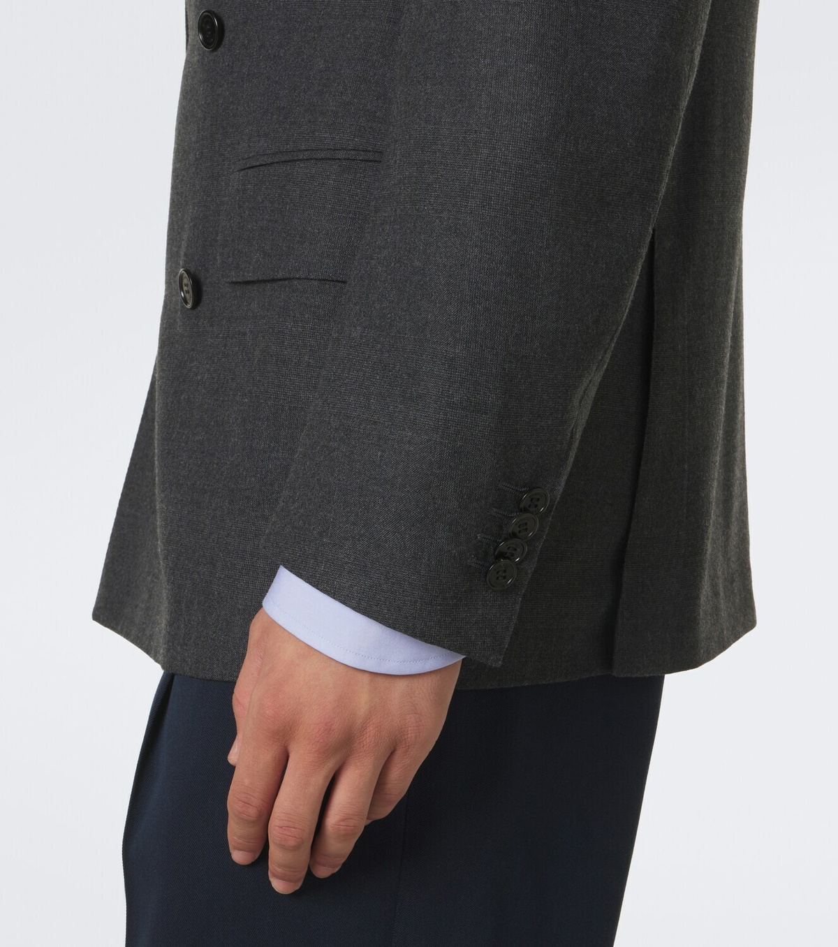 Dunhill Double-breasted wool and cashmere blazer