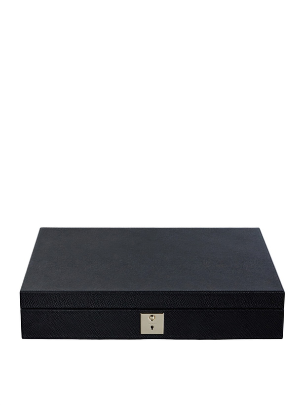 Photo: Smythson - Panama Cross-Grain Leather Poker Set