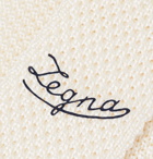 Ermenegildo Zegna - 6cm Knitted Silk Tie - Men - Cream