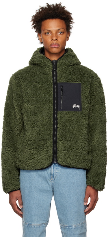 Photo: Stüssy Green Sherpa Jacket