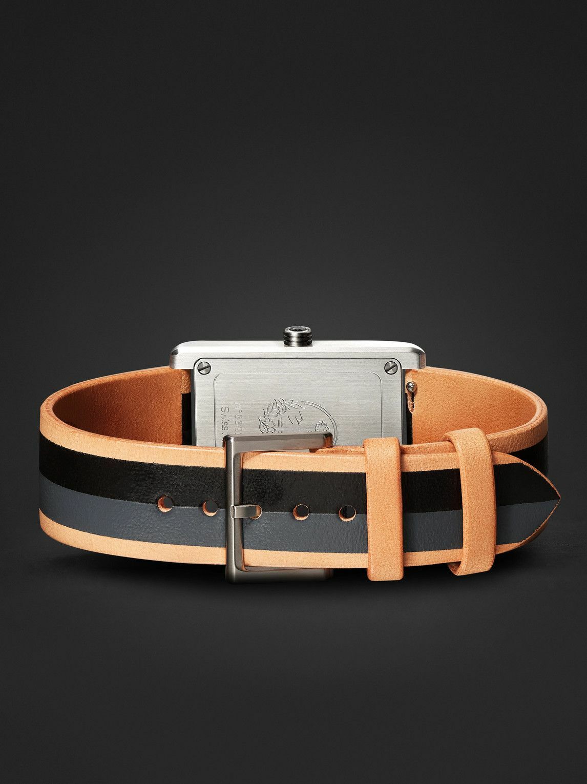 laCalifornienne - The Dial Artist Daybreak 36mm Stainless Steel and Leather Watch, Ref. No. TDALAC001