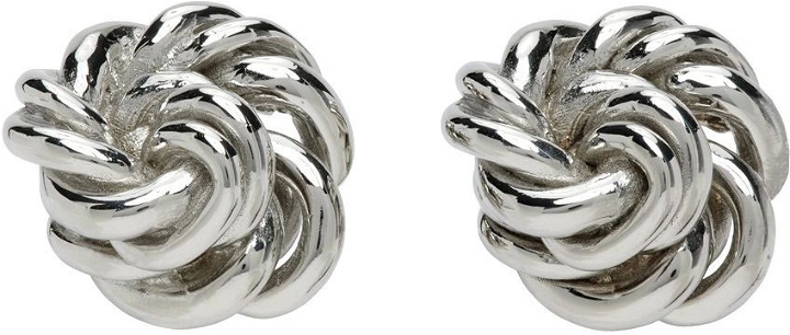 Photo: Completedworks SSENSE Exclusive Silver Deep State Cufflinks