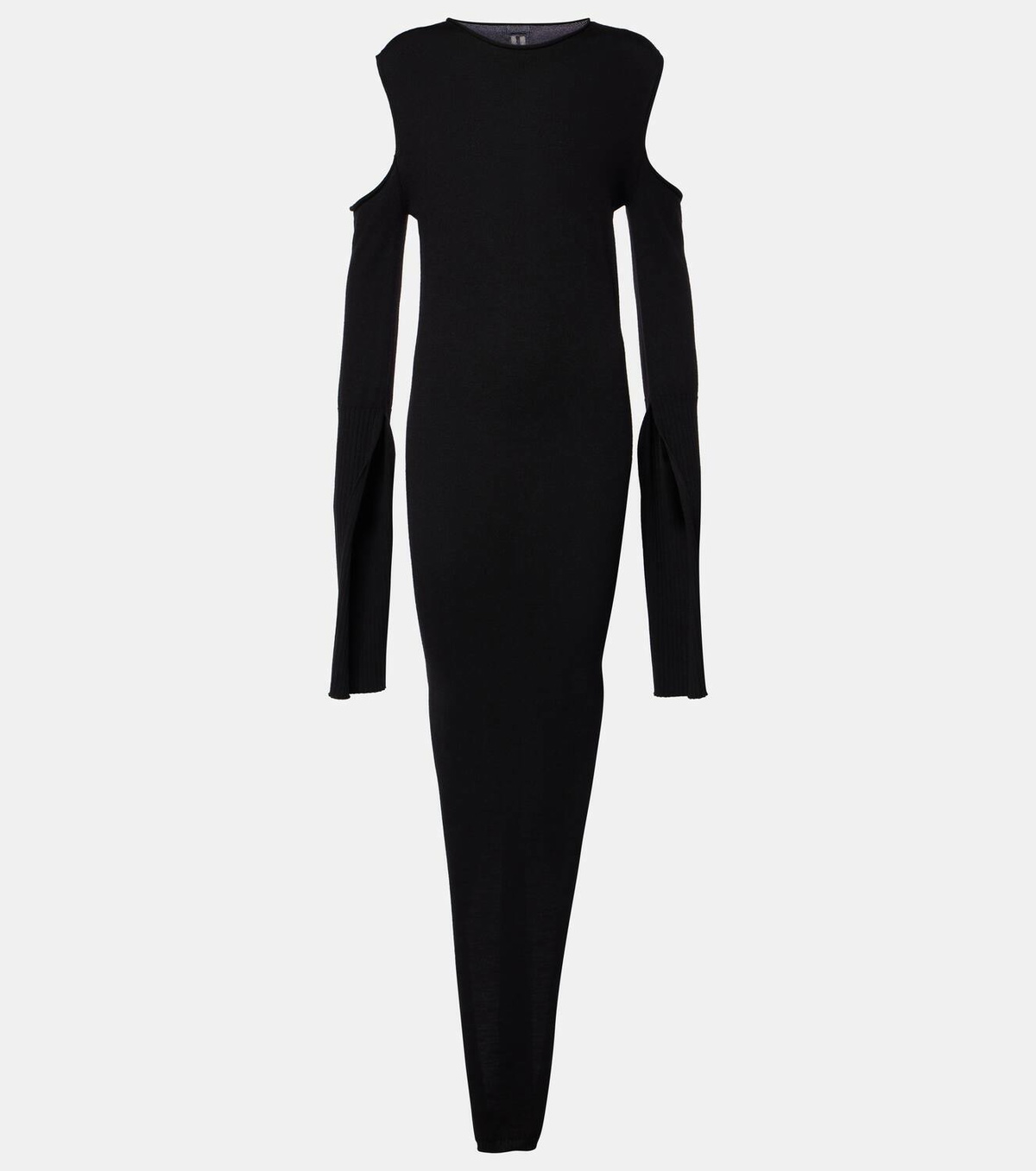 Rick Owens Caped wool maxi dress