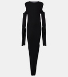 Rick Owens Caped wool maxi dress