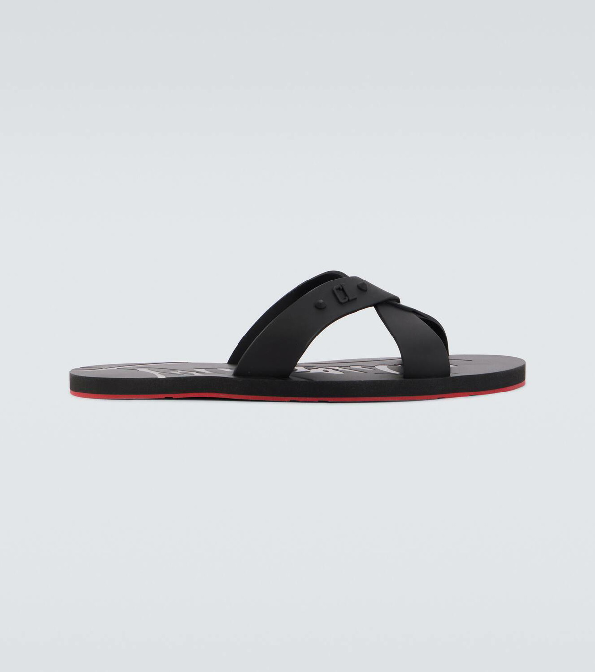 Christian Louboutin Loubi Cross rubber slides Christian