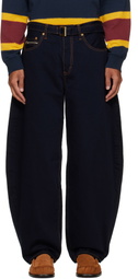 sacai Navy Belted Jeans