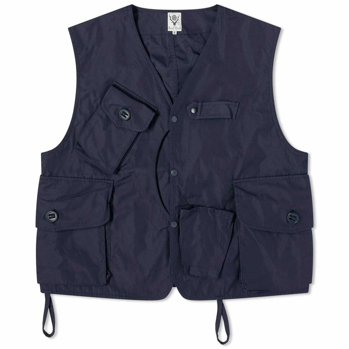 South2 West8 Men's Tenkara Poly Gabardine Vest in Navy