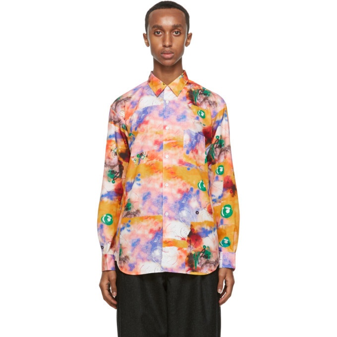 Photo: Comme des Garcons Shirt Multicolor Futura Edition Print Shirt