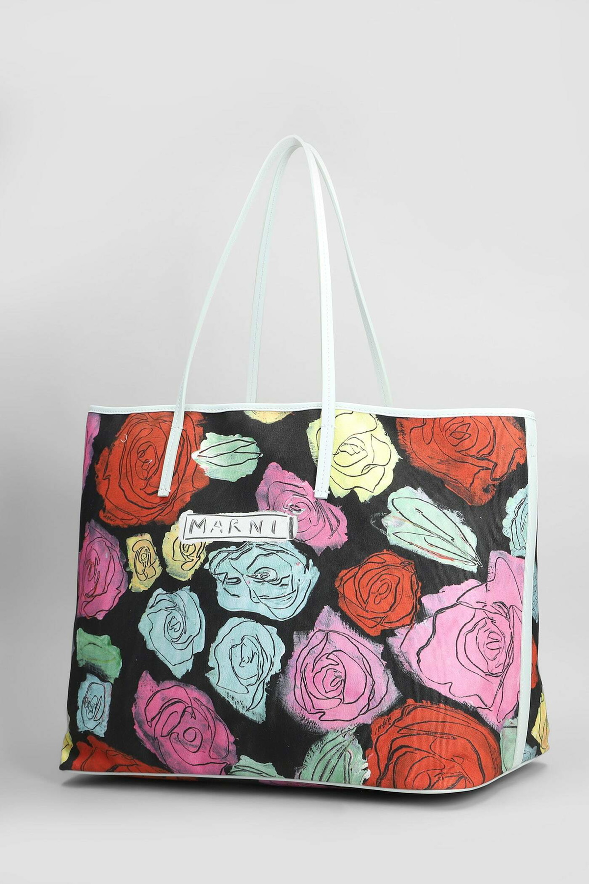 Marni Tote In Black Cotton