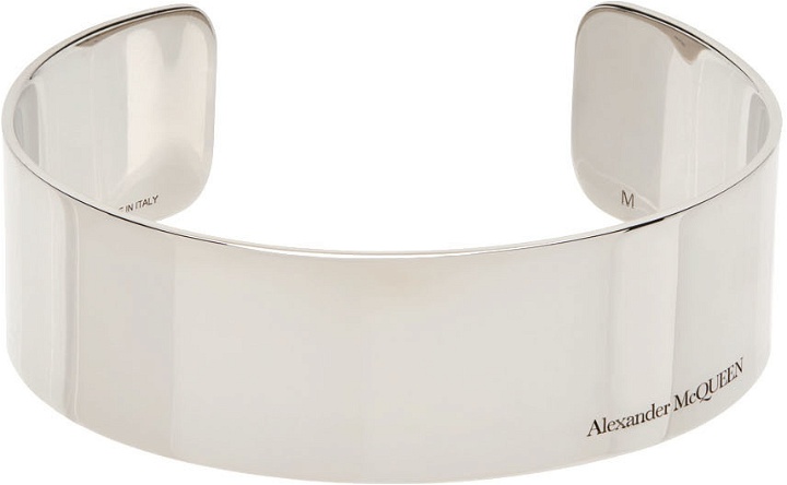 Photo: Alexander McQueen Silver Wide Cuff Bracelet