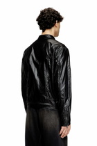 Diesel Biker jacket in shiny ripstop - Jackets Mens in Black