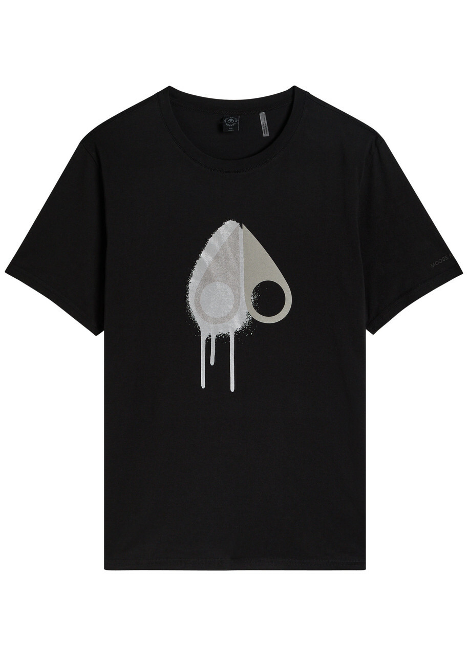 Moose Knuckles Maurice Printed Cotton T-shirt Taupe Moose