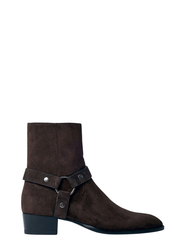 Photo: Saint Laurent Wyatt Harness Boots