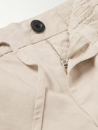 Mr P. - James Straight-Leg Cotton and Linen-Blend Twill Drawstring Trousers - Neutrals