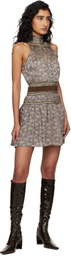 KNWLS Brown Freya Minidress