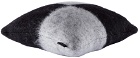 Viso Project SSENSE Exclusive Black & Grey Mohair V161 Pillow