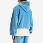 Cole Buxton Men's CB Star Distressed Pocket Hoodie in Washed Blue