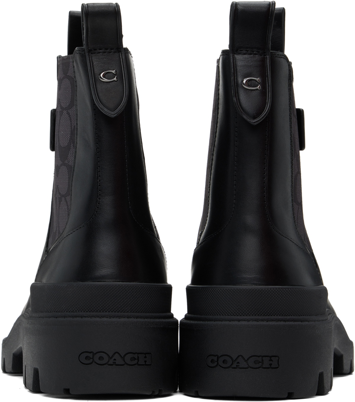 Coach 1941 Black Colson Signature Chelsea Boots Coach 1941