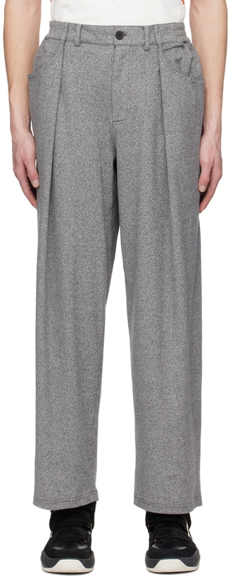 Photo: A PERSONAL NOTE 73 Gray Rib Trousers