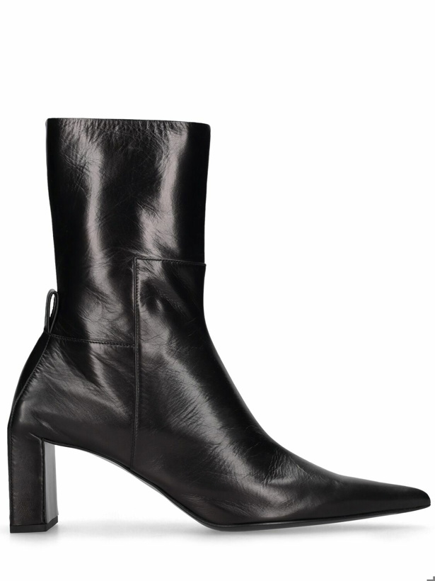Photo: JIL SANDER - 70mm Leather Ankle Boots