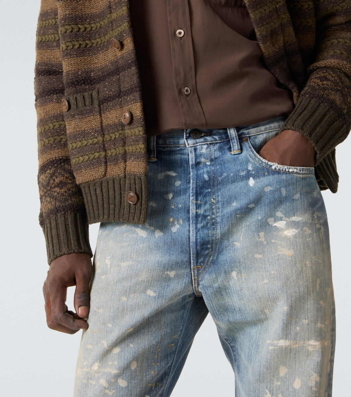 RRL Fenimore faded straight jeans RRL