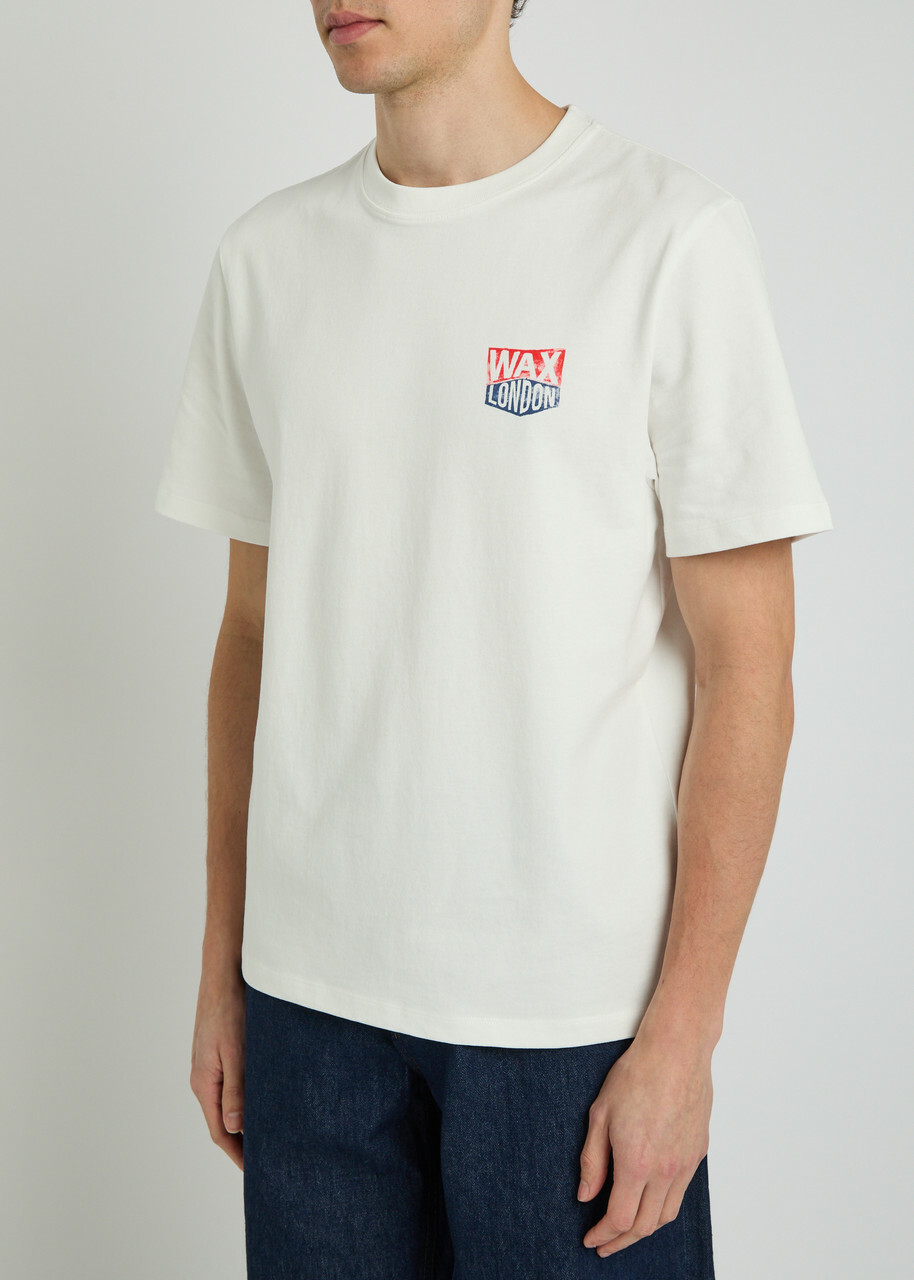 Wax London Dean Logo-print Cotton T-shirt White