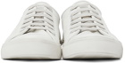 Saint Laurent White Leather Malibu Sneakers