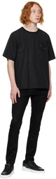 Dsquared2 Black Ibra Football T-Shirt