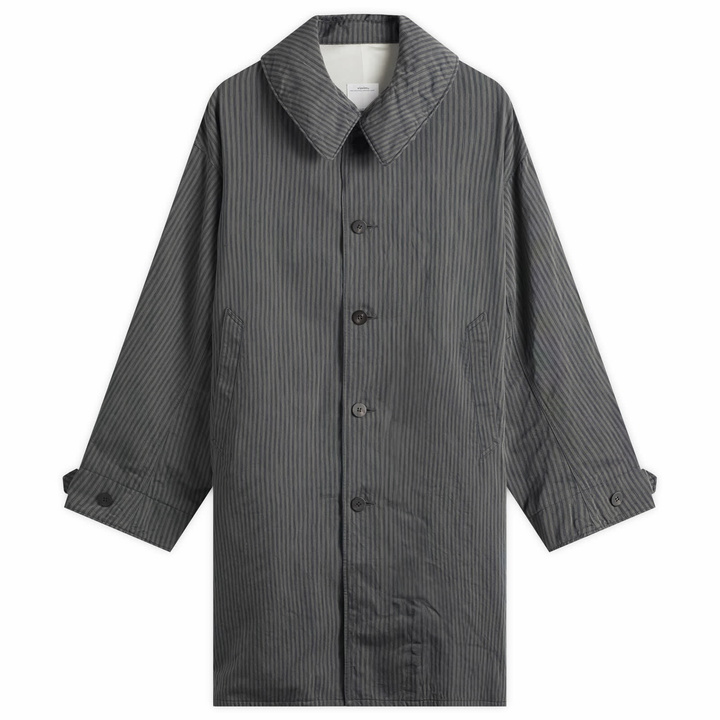 Photo: Visvim Men's Balmat Stripe Parka Jacket in Navy Stripe