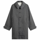 Visvim Men's Balmat Stripe Parka Jacket in Navy Stripe