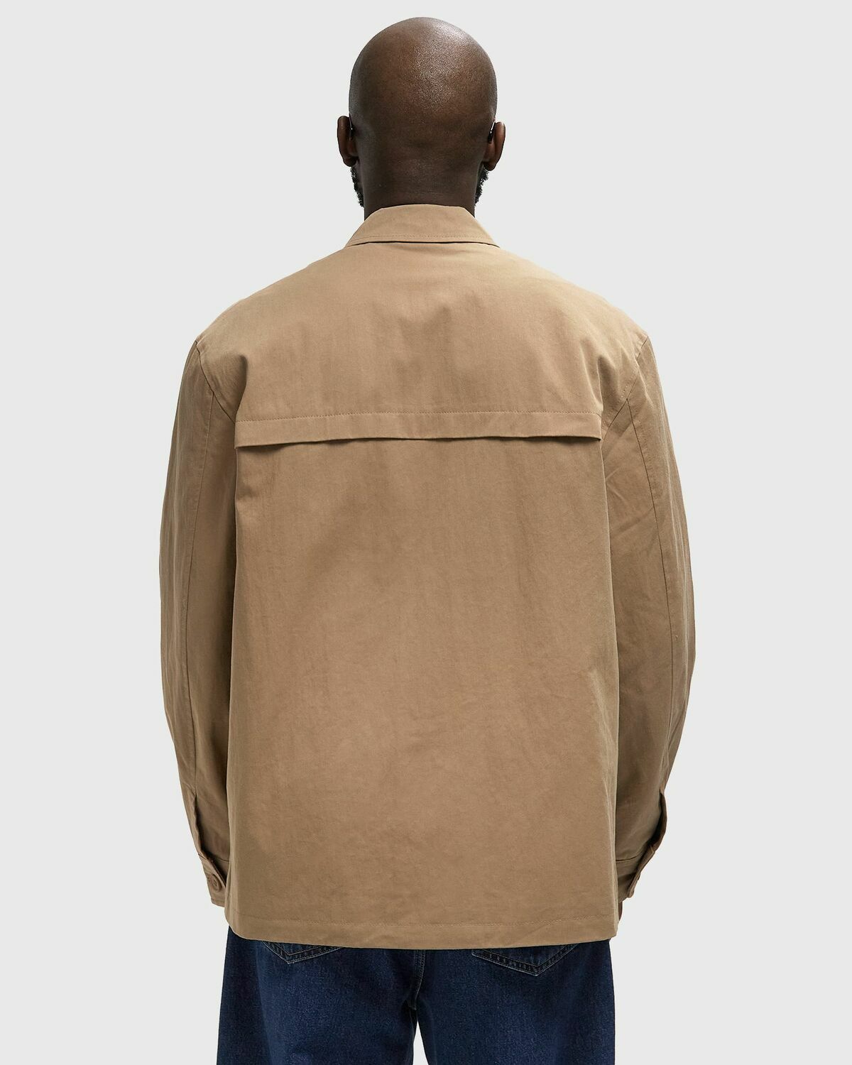 Parlez Downtown Jacket Beige Mens Overshirt