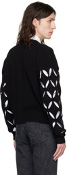 Stefan Cooke Black Slashed Cardigan